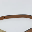 Christian Dior Honeycomb Canvas Shoulder Bag Beige Gold Auth 143588-8