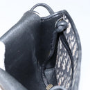 Christian Dior Trotter Canvas Shoulder Bag Navy Gold Auth 143589-19