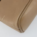 GUCCI Bamboo Hand Bag Leather 2way Beige Gold 007 2865 0231 Auth 143591-9