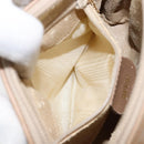 GUCCI Bamboo Hand Bag Leather 2way Beige Gold 007 2865 0231 Auth 143591-11