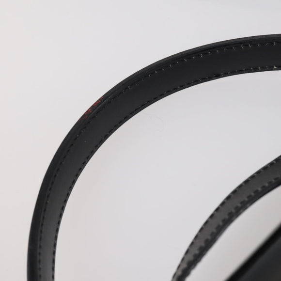 CELINE Hand Bag Enamel 2way Black Gold Auth 143592