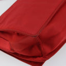 PRADA Shoulder Bag Nylon Red Silver Auth 143596-16