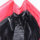 PRADA Shoulder Bag Nylon Red Silver Auth 143596-19