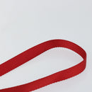 PRADA Shoulder Bag Nylon Red Silver Auth 143596-8