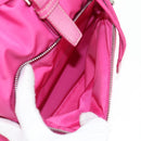 PRADA Backpack Nylon Pink Silver Auth 143599V-23
