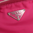 PRADA Backpack Nylon Pink Silver Auth 143599V-24