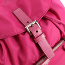 PRADA Backpack Nylon Pink Silver Auth 143599V-25