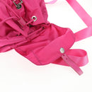 PRADA Backpack Nylon Pink Silver Auth 143599V-26