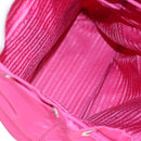 PRADA Backpack Nylon Pink Silver Auth 143599V-9
