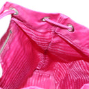 PRADA Backpack Nylon Pink Silver Auth 143599V-29