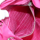 PRADA Backpack Nylon Pink Silver Auth 143599V-30