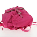 PRADA Backpack Nylon Pink Silver Auth 143599V-6