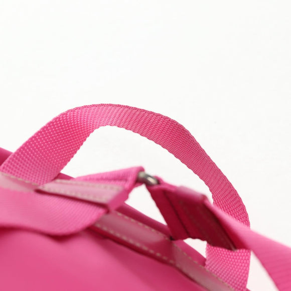 PRADA Backpack Nylon Pink Silver Auth 143599V