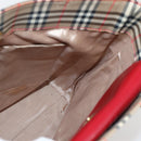 Burberrys Nova Check Tote Bag Canvas Leather Beige Gold Auth 143601-17