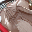 Burberrys Nova Check Tote Bag Canvas Leather Beige Gold Auth 143601-18