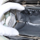 CHANEL Mademoiselle Chain Shoulder Bag Leather Silver Light green CC Auth 143605-19