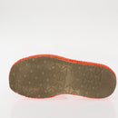 PRADA Flat Form Sandals Raffia Orange Auth 143606-23