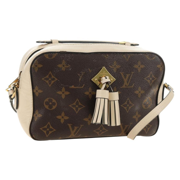 LOUIS VUITTON Monogram Saintonge Shoulder Bag White M43559 LV Auth 143616