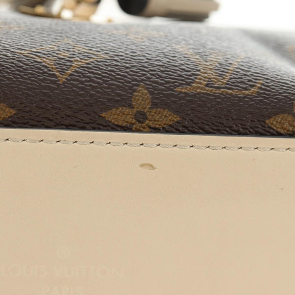 LOUIS VUITTON Monogram Saintonge Shoulder Bag White M43559 LV Auth 143616