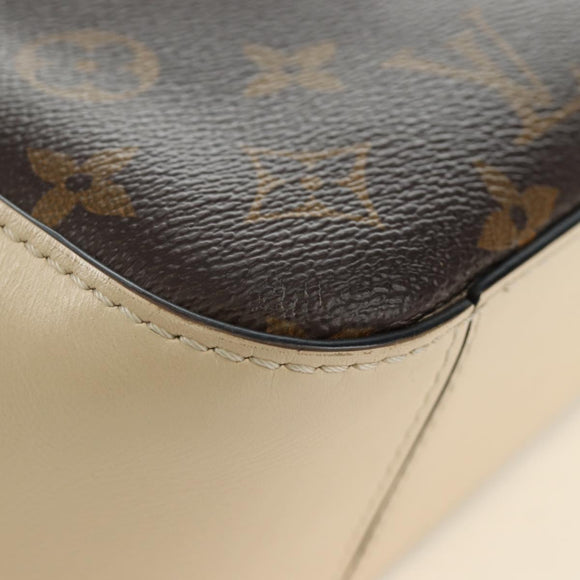 LOUIS VUITTON Monogram Saintonge Shoulder Bag White M43559 LV Auth 143616