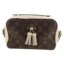 LOUIS VUITTON Monogram Saintonge Shoulder Bag White M43559 LV Auth 143616-2