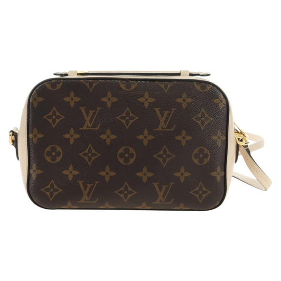 LOUIS VUITTON Monogram Saintonge Shoulder Bag White M43559 LV Auth 143616