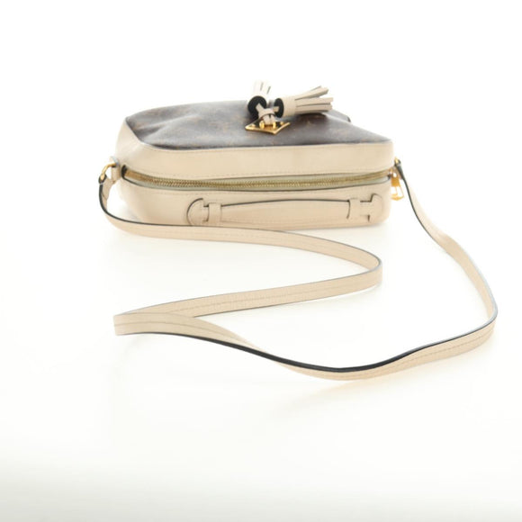LOUIS VUITTON Monogram Saintonge Shoulder Bag White M43559 LV Auth 143616