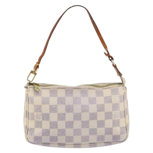 LOUIS VUITTON Damier Azur Pochette Accessoires Pouch N51986 LV Auth 143621