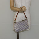 LOUIS VUITTON Damier Azur Pochette Accessoires Pouch N51986 LV Auth 143621-20