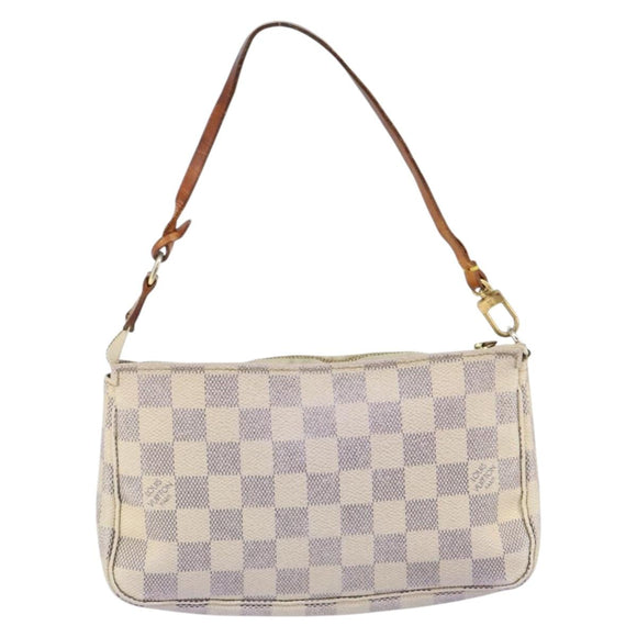LOUIS VUITTON Damier Azur Pochette Accessoires Pouch N51986 LV Auth 143621