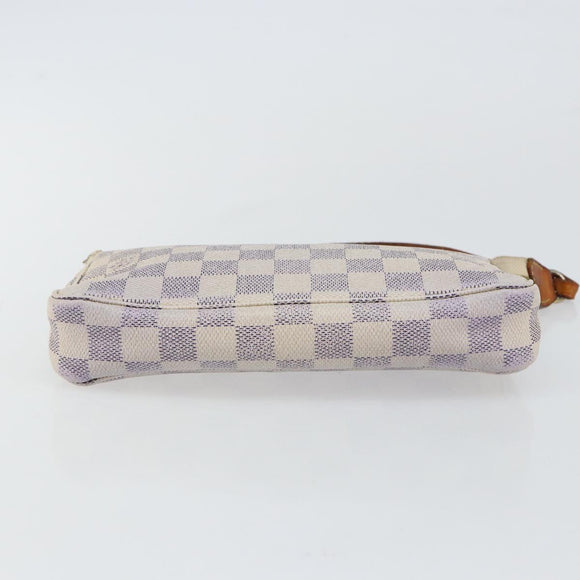 LOUIS VUITTON Damier Azur Pochette Accessoires Pouch N51986 LV Auth 143621