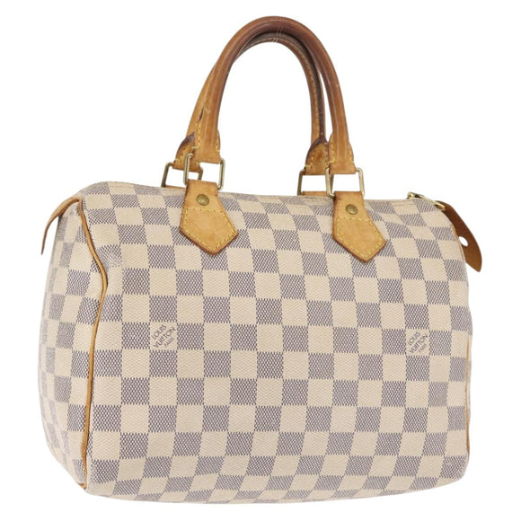LOUIS VUITTON Damier Azur Speedy 25 Hand Bag N41534 LV Auth 143623