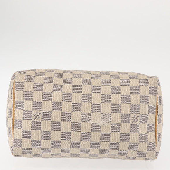 LOUIS VUITTON Damier Azur Speedy 25 Hand Bag N41534 LV Auth 143623