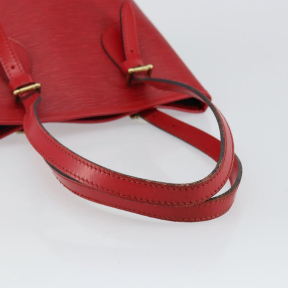 LOUIS VUITTON Epi Bucket PM Shoulder Bag Red M5899E LV Auth 143626