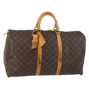 LOUIS VUITTON Monogram Keepall 50 Boston Bag M41426 LV Auth 143641-1