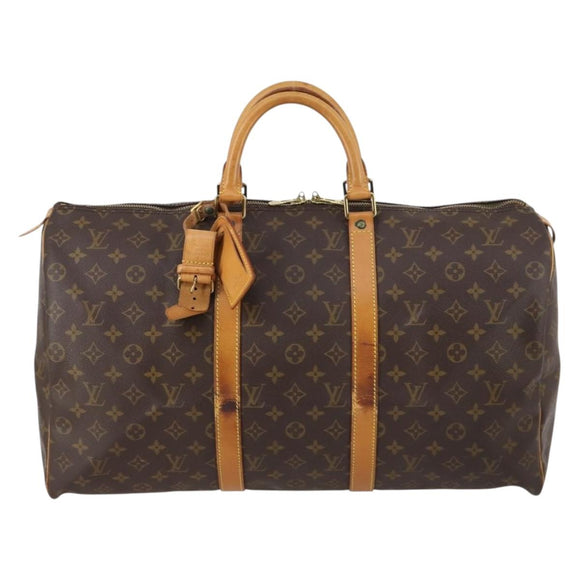 LOUIS VUITTON Monogram Keepall 50 Boston Bag M41426 LV Auth 143641
