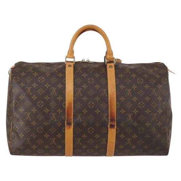 LOUIS VUITTON Monogram Keepall 50 Boston Bag M41426 LV Auth 143641