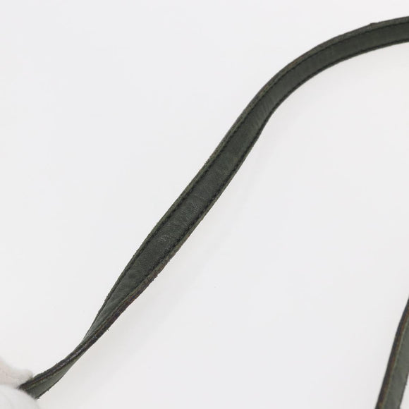 Miu Miu Matelasse Hand Bag Leather 2way Khaki Gold Auth 143651