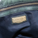 Miu Miu Matelasse Hand Bag Leather 2way Khaki Gold Auth 143651-20