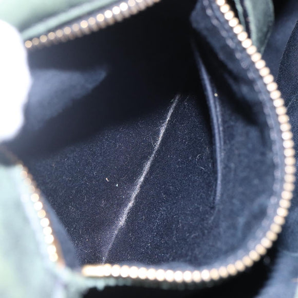 Miu Miu Matelasse Hand Bag Leather 2way Khaki Gold Auth 143651