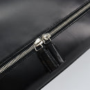 Salvatore Ferragamo Gancini Hand Bag Leather Black Silver Auth 143654V-9