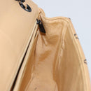 CHANEL Wild Stitch Chain Shoulder Bag Leather Beige CC Auth 143657-18