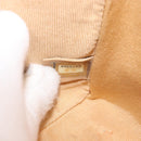 CHANEL Wild Stitch Chain Shoulder Bag Leather Beige CC Auth 143657-22