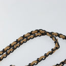 CHANEL Wild Stitch Chain Shoulder Bag Leather Beige CC Auth 143657-8