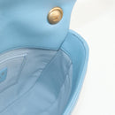 CHANEL Matelasse Chain Shoulder Bag Lamb Skin Light Blue Gold CC Auth 143660SAM-24