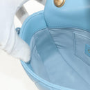 CHANEL Matelasse Chain Shoulder Bag Lamb Skin Light Blue Gold CC Auth 143660SAM-25