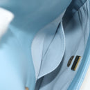 CHANEL Matelasse Chain Shoulder Bag Lamb Skin Light Blue Gold CC Auth 143660SAM-26
