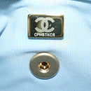CHANEL Matelasse Chain Shoulder Bag Lamb Skin Light Blue Gold CC Auth 143660SAM-11