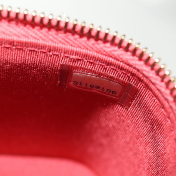 CHANEL Chain Shoulder Bag Raffia Beige Gold CC Auth 143661SAM