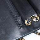 CHANEL Matelasse 23 Chain Shoulder Bag Lamb Skin Black Gold CC Auth 143662AV-21